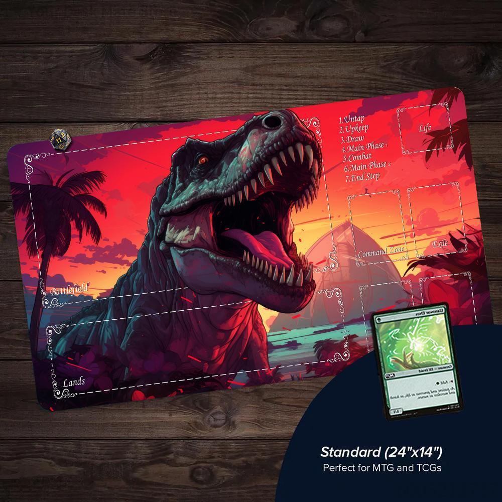 بساط لعب MTG بتصميم الديناصورا - مراجعة Door Mat Blank وسعره