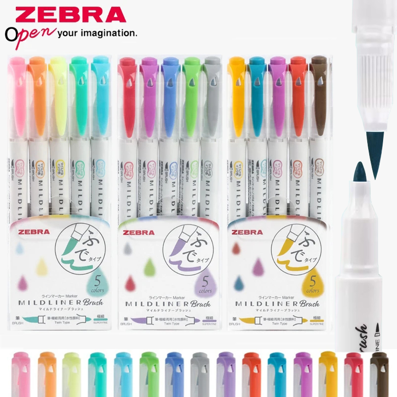 مجموعة أقلام هايلايتر زيبا لاي - مراجعة Zebra Pen Mildliner وسعره